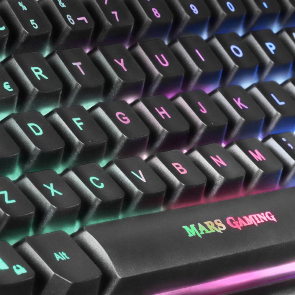Mars Gaming - Combo RGB Teclado y Ratón, Diseño TKL, Layout Español, MCPTKLES, Color Negro