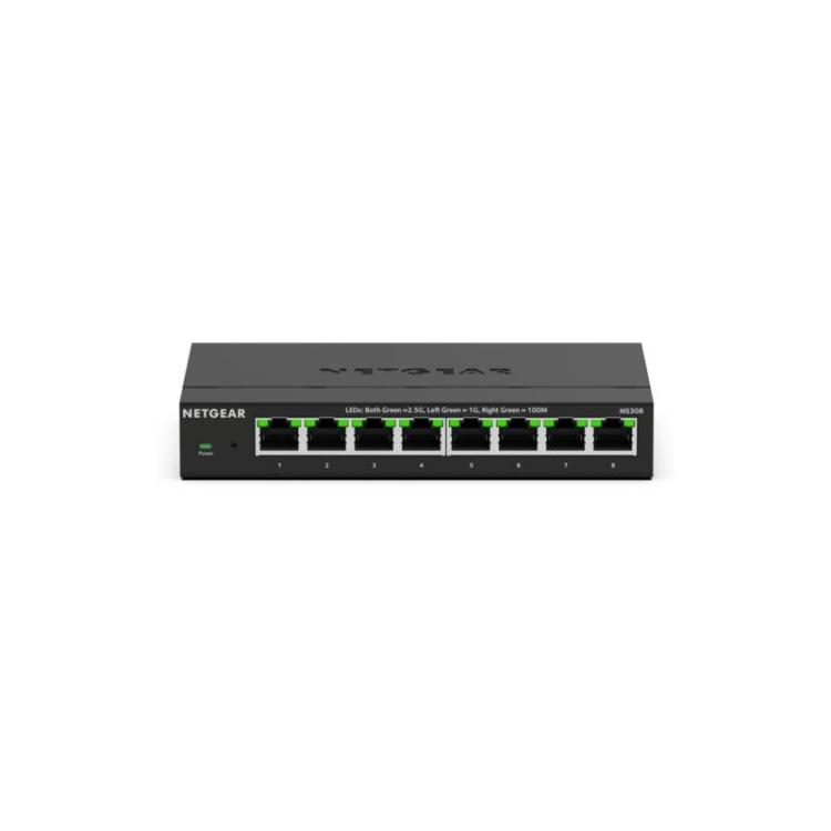 NETGEAR - MS308 No administrado 2.5G Ethernet (100/1000/2500) Negro