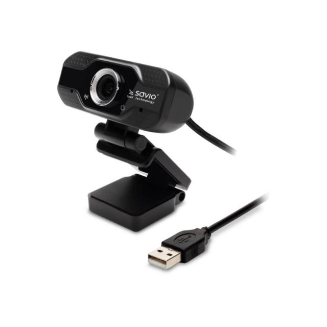 Savio - CAK-01 cámara web 2000000 MP 1920 x 1080 Pixeles USB Negro