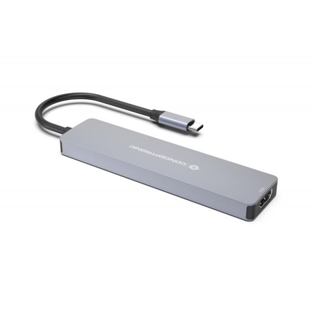 Conceptronic - DONN28G Alámbrico USB 3.2 Gen 1 (3.1 Gen 1) Type-C Gris