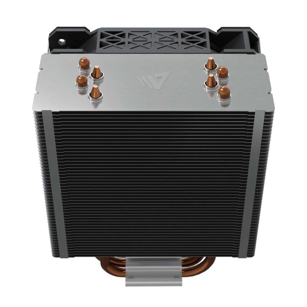 Savio - SAVGCOVORTEXX2ARGB sistema de refrigeración para ordenador Conjunto de chips Refrigerador de aire 12 cm Negro 1 pieza(s)