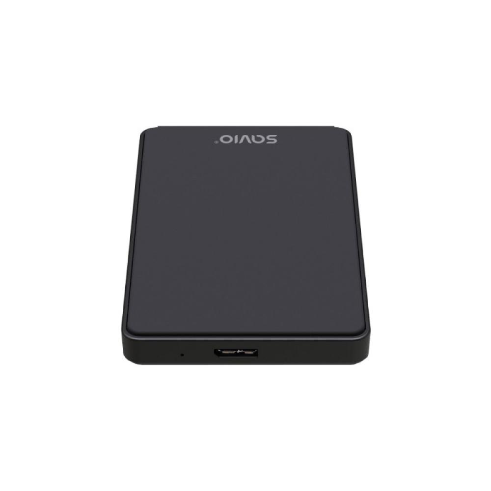Savio - AK-65 caja para disco duro externo Carcasa de disco duro/SSD Negro 2.5"
