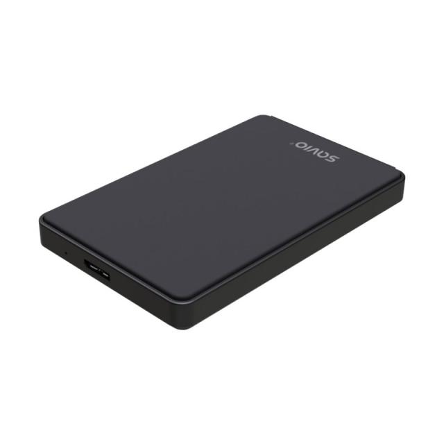 Savio - AK-65 caja para disco duro externo Carcasa de disco duro/SSD Negro 2.5"