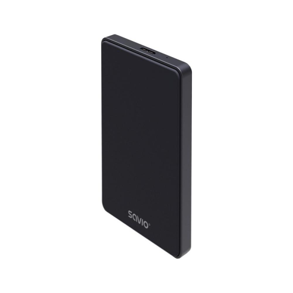Savio - AK-65 caja para disco duro externo Carcasa de disco duro/SSD Negro 2.5"