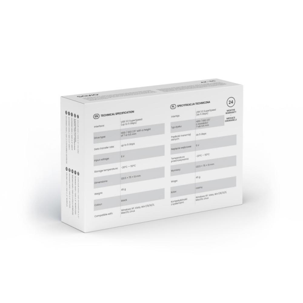 Savio - AK-65 caja para disco duro externo Carcasa de disco duro/SSD Negro 2.5"