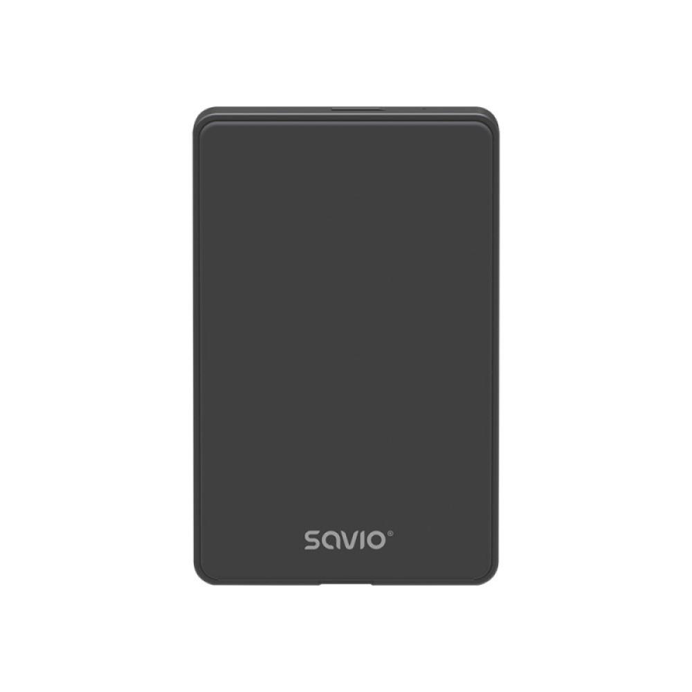 Savio - AK-65 caja para disco duro externo Carcasa de disco duro/SSD Negro 2.5"