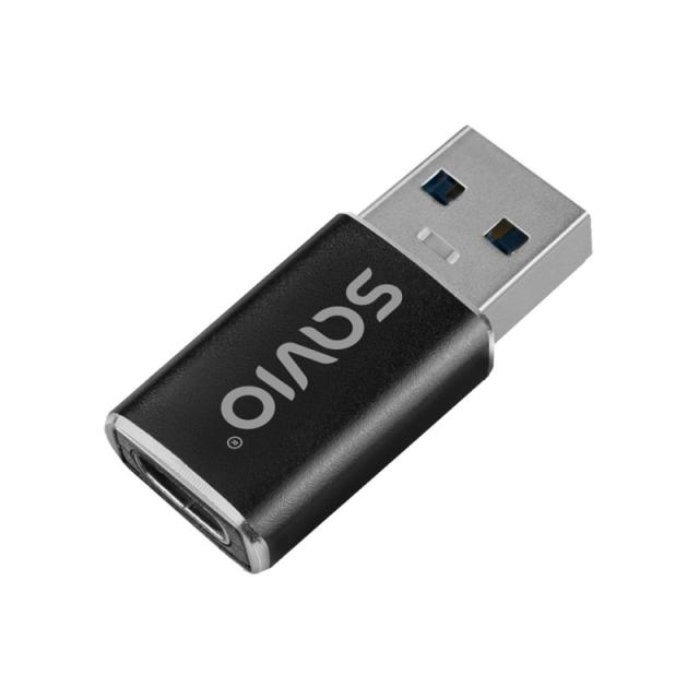Savio - AK-81 adaptador de cable de vídeo 0 m USB Tipo C USB tipo A Negro