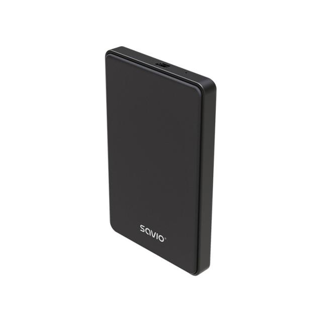 Savio - SAVAK-73 caja para disco duro externo Carcasa de disco duro/SSD Negro 2.5"