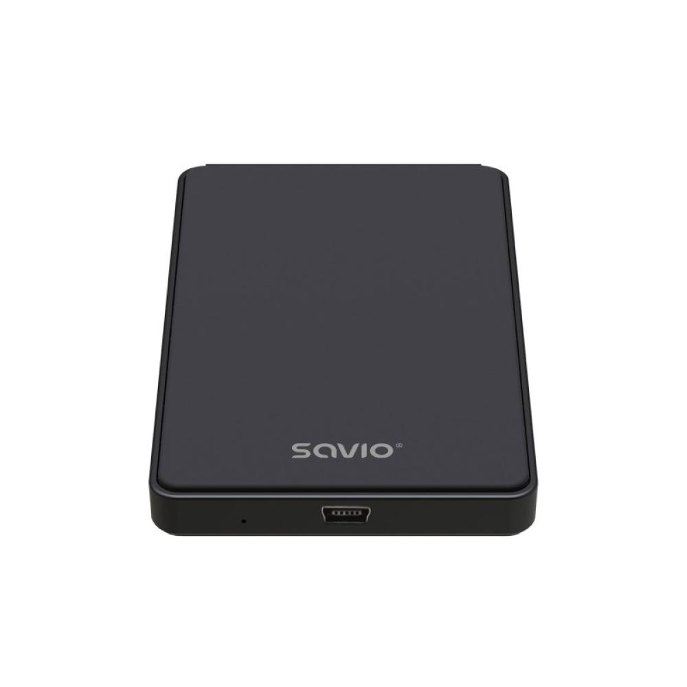 Savio - SAVAK-73 caja para disco duro externo Carcasa de disco duro/SSD Negro 2.5"