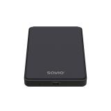 Savio - SAVAK-73 caja para disco duro externo Carcasa de disco duro/SSD Negro 2.5"