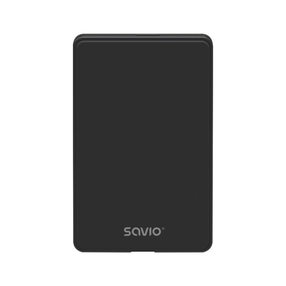 Savio - SAVAK-73 caja para disco duro externo Carcasa de disco duro/SSD Negro 2.5"