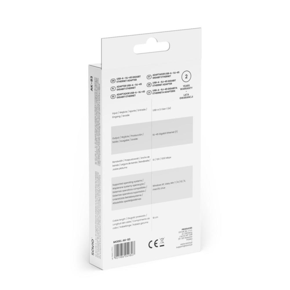 Savio - AK-83 tarjeta y adaptador de interfaz RJ-45