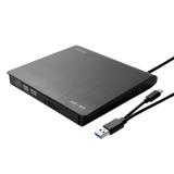 Savio - AK-59 External slim CD/DVD Recorder R/RW - USB-C/USB-A black unidad de disco óptico DVD±RW Negro