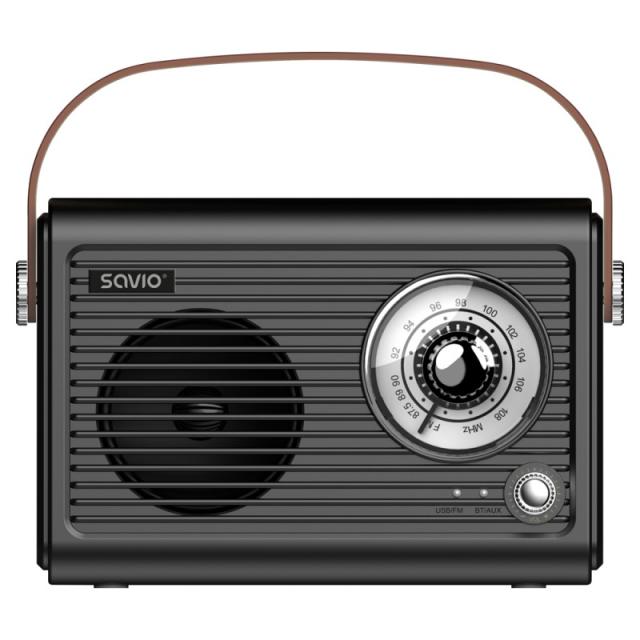 Savio - RS-01 radio Portátil Analógica Negro