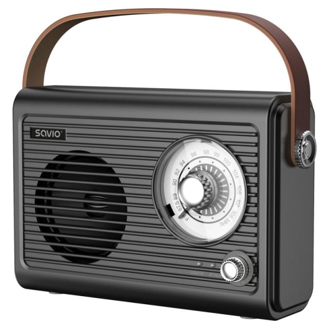 Savio - RS-01 radio Portátil Analógica Negro