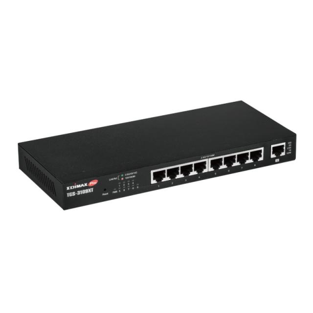 Edimax - 8-Port 2.5 Gigabit Web Smart Switch mit 1 10G/Multi-Gigabit Port Gestionado