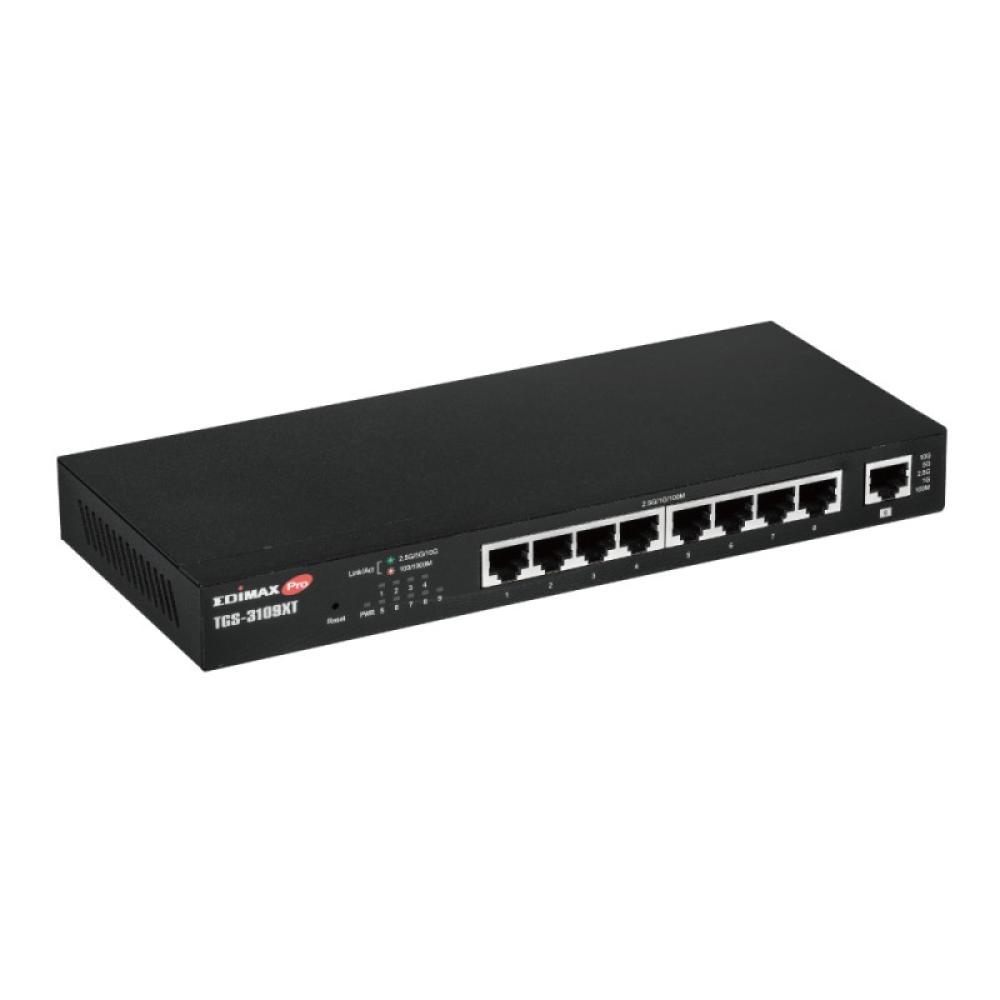 Edimax - 8-Port 2.5 Gigabit Web Smart Switch mit 1 10G/Multi-Gigabit Port Gestionado