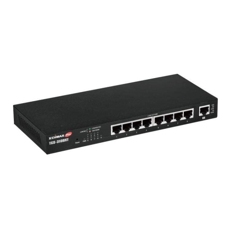 Edimax - 8-Port 2.5 Gigabit Web Smart Switch mit 1 10G/Multi-Gigabit Port Gestionado