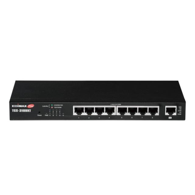 Edimax - 8-Port 2.5 Gigabit Web Smart Switch mit 1 10G/Multi-Gigabit Port Gestionado