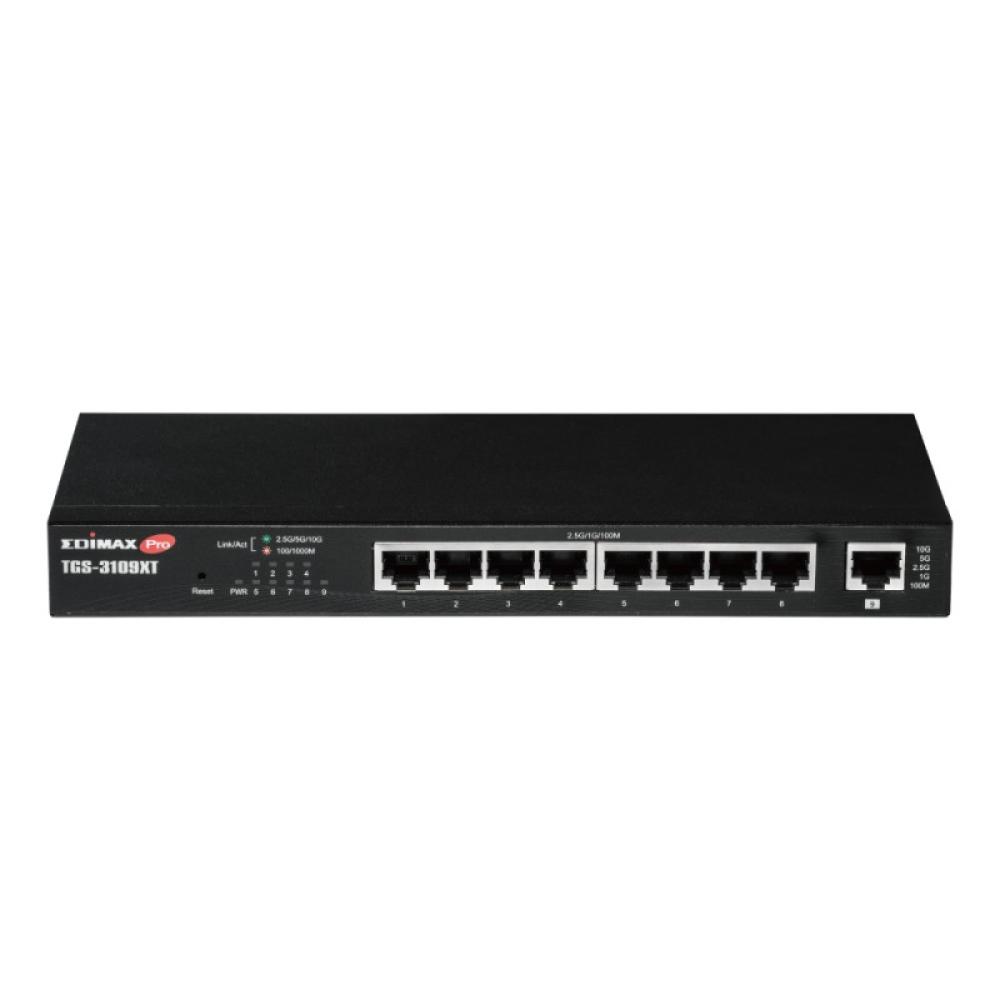 Edimax - 8-Port 2.5 Gigabit Web Smart Switch mit 1 10G/Multi-Gigabit Port Gestionado