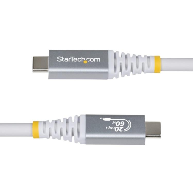 StarTech.com - Cable USB4 3m - Cable USB-C Certificado USB-IF - 20Gbps - PD 240W EPR - 4K120 - DP 1.4 - Cable USB Tipo C - Recub