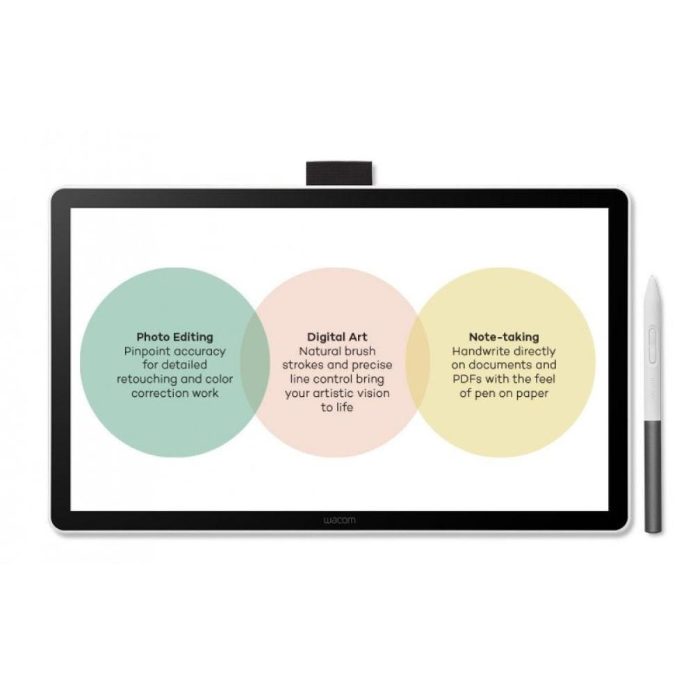 Wacom - One 14 tableta digitalizadora Negro, Blanco 2540 líneas por pulgada 309 x 174 mm USB