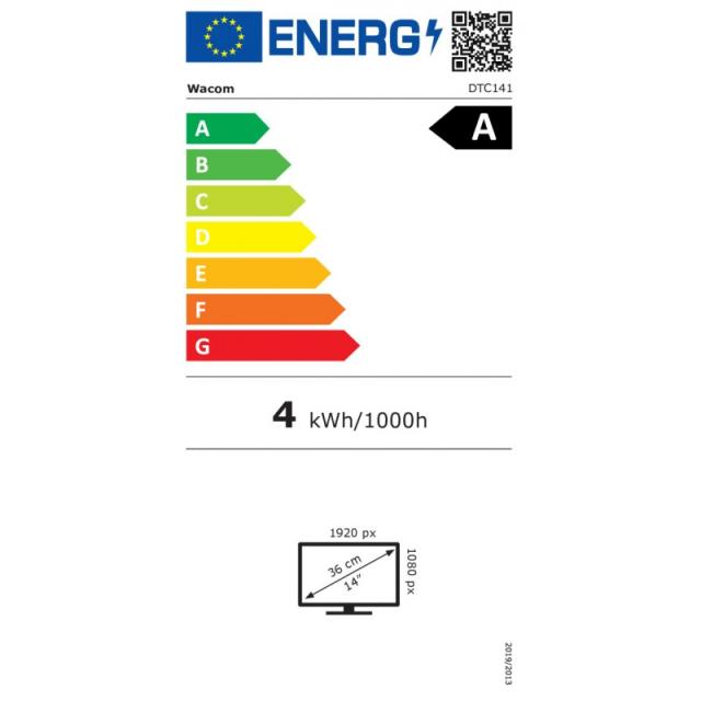 Wacom - One 14 tableta digitalizadora Negro, Blanco 2540 líneas por pulgada 309 x 174 mm USB