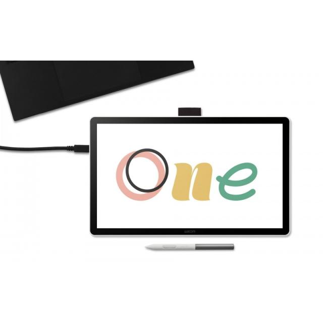 Wacom - One 14 tableta digitalizadora Negro, Blanco 2540 líneas por pulgada 309 x 174 mm USB