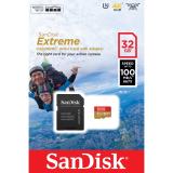 SanDisk - Extreme 32 GB MicroSDHC UHS-I Clase 10 - SDSQXAF-032G-GN6AA