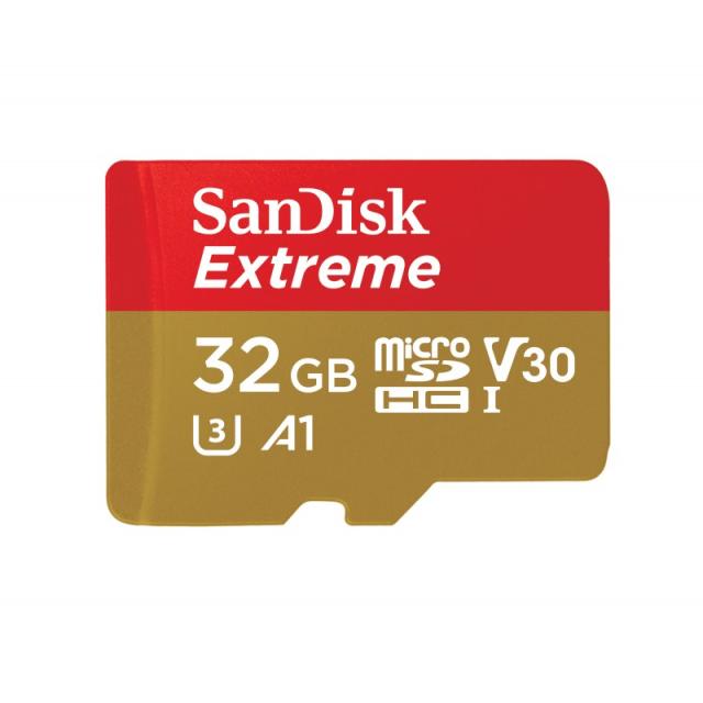 SanDisk - Extreme 32 GB MicroSDHC UHS-I Clase 10 - SDSQXAF-032G-GN6AA
