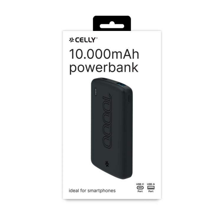 Celly - PBE10000EVOBK batería externa Litio 10000 mAh Negro