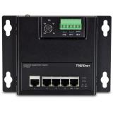 Trendnet - TI-PG50F switch No administrado Energía sobre Ethernet (PoE) Negro