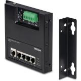Trendnet - TI-PG50F switch No administrado Energía sobre Ethernet (PoE) Negro