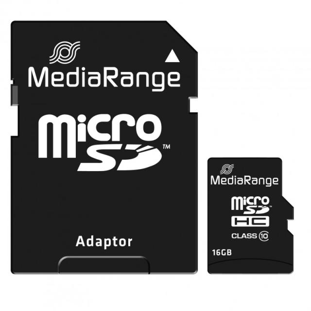 MediaRange - MR958 memoria flash 16 GB MicroSDHC Clase 10