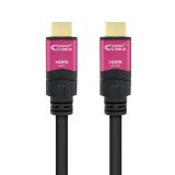 Nanocable - 10.15.3715 cable HDMI 15 m HDMI tipo A (Estándar) Negro, Rosa