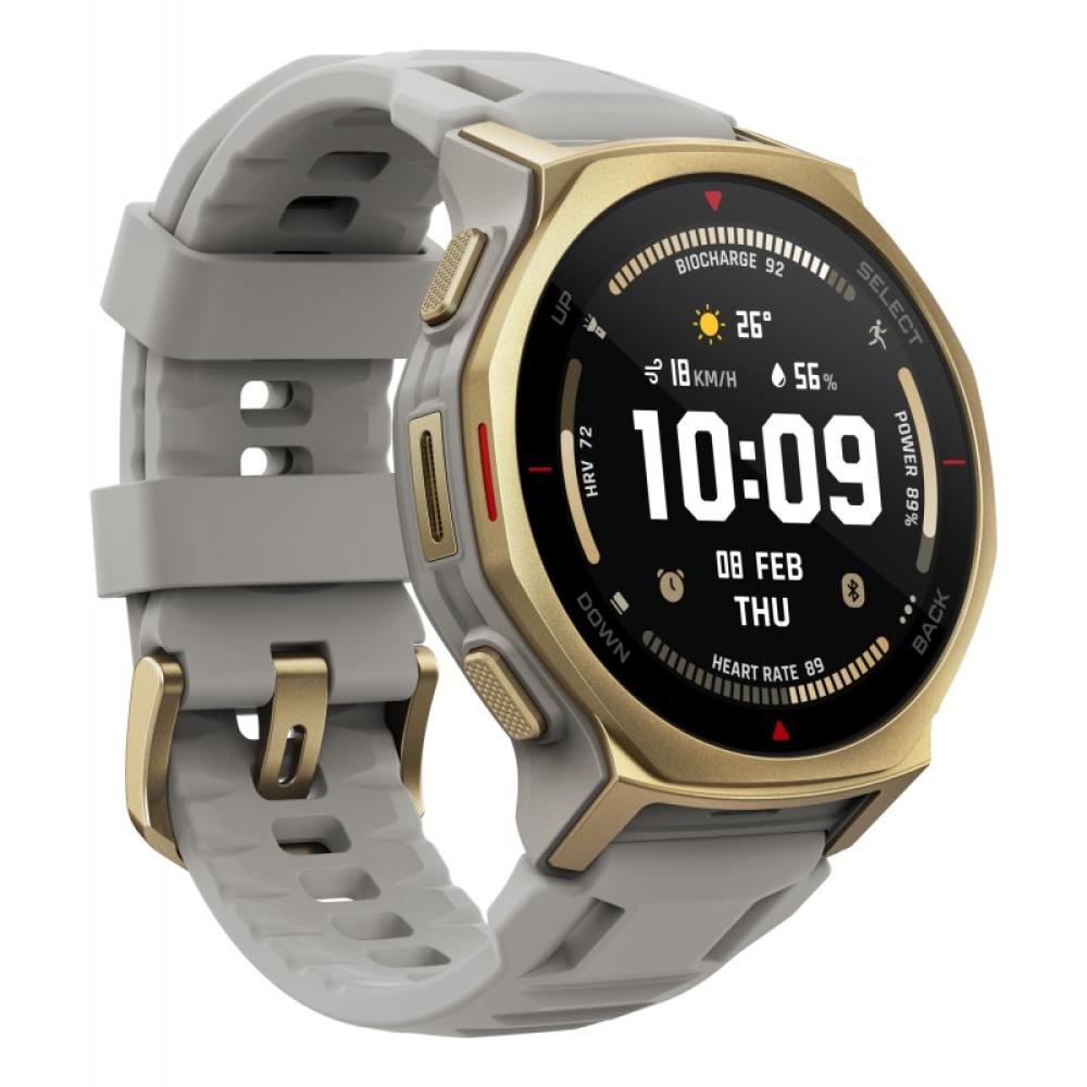 Amazfit - T-rex 3 Pro 3,35 cm (1.32") AMOLED 44 mm Digital 466 x 466 Pixeles Pantalla táctil Oro Wifi GPS (satélite) - W2548GL2N