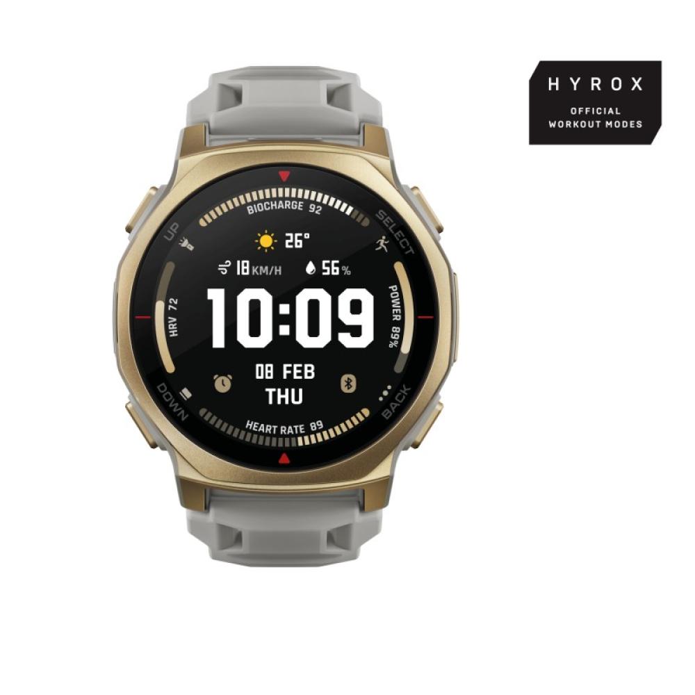 Amazfit - T-rex 3 Pro 3,35 cm (1.32") AMOLED 44 mm Digital 466 x 466 Pixeles Pantalla táctil Oro Wifi GPS (satélite) - W2548GL2N