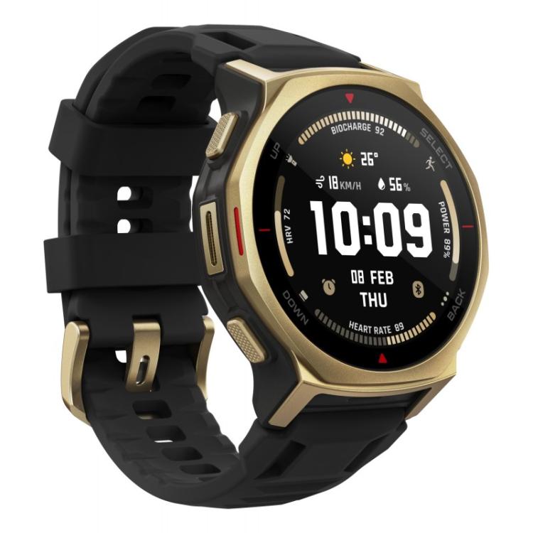 Amazfit - T-rex 3 Pro 3,35 cm (1.32") AMOLED 44 mm Digital 466 x 466 Pixeles Pantalla táctil Oro Wifi GPS (satélite) - W2548GL1N