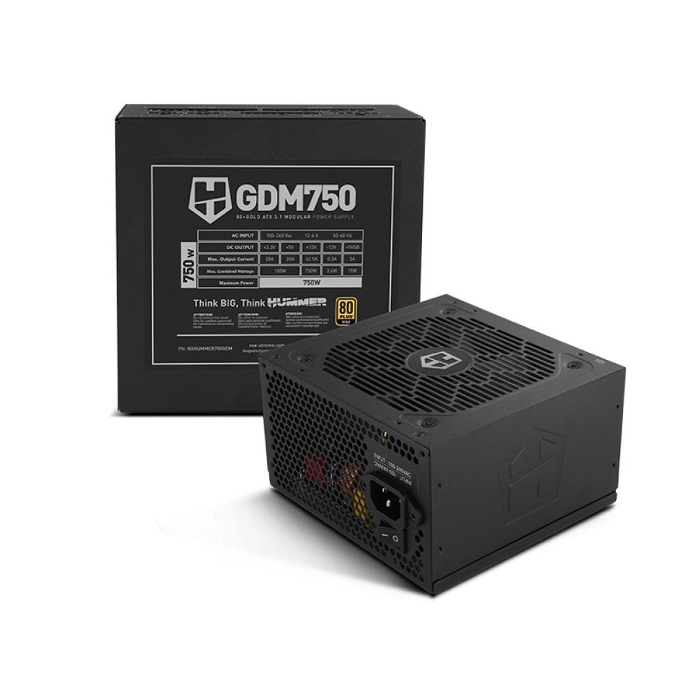 NOX - Hummer GDM 750W GOLD unidad de fuente de alimentación 20+4 pin ATX ATX Negro