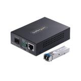 StarTech.com - MCM1110SMLC20 convertidor de medio 2000 Mbit/s 1310 nm Monomodo Negro