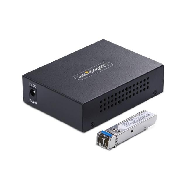 StarTech.com - MCM1110SMLC40 convertidor de medio 2000 Mbit/s 1310 nm Monomodo Negro
