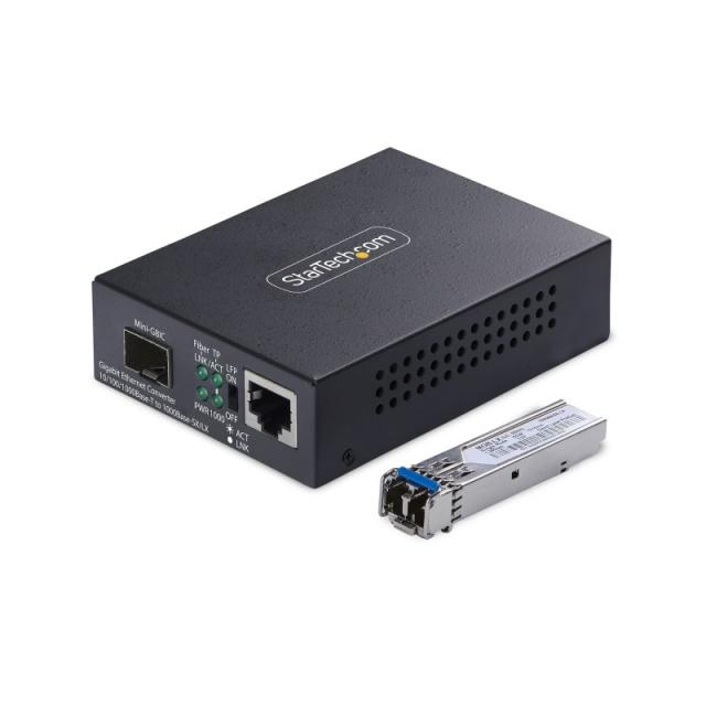 StarTech.com - MCM1110SMLC40 convertidor de medio 2000 Mbit/s 1310 nm Monomodo Negro