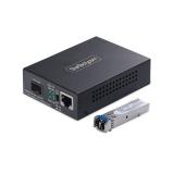 StarTech.com - MCM1110SMLC40 convertidor de medio 2000 Mbit/s 1310 nm Monomodo Negro