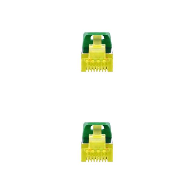 Nanocable - Cable de red latiguillo RJ45 LSZH Cat.6A SFTP AWG26, Verde, 1.0 m