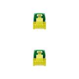 Nanocable - Cable de red latiguillo RJ45 LSZH Cat.6A SFTP AWG26, Verde, 1.0 m