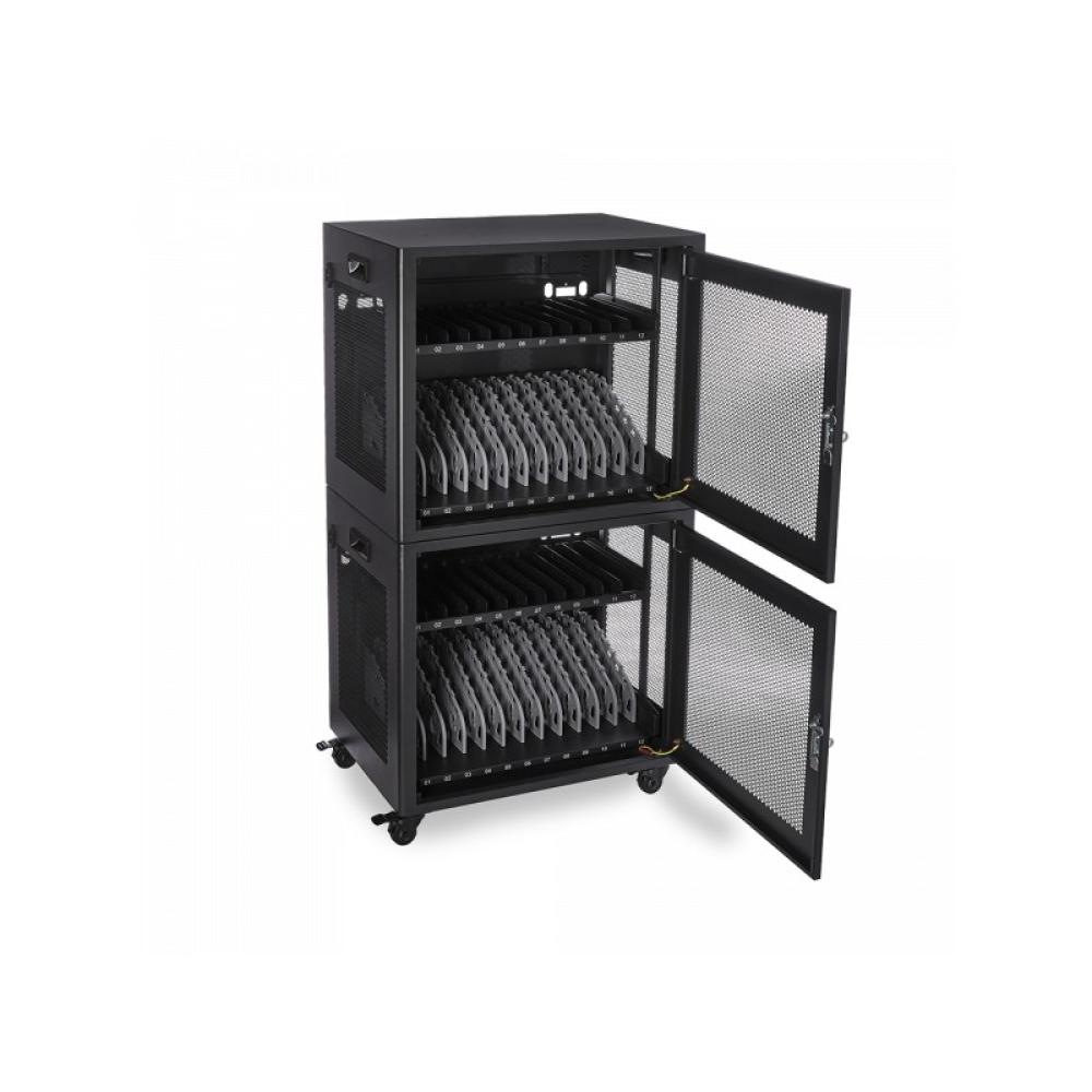 V7 - CHGSTA12AC-1E carrito y armario de dispositivo portátil Carro de gestión y carga para dispositivos portátiles Negro