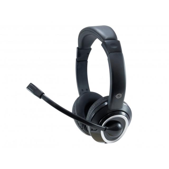 Conceptronic - POLONA Auriculares Alámbrico Diadema Llamadas/Música USB tipo A Negro