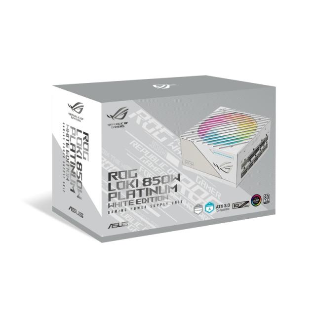 ASUS - ROG Loki SFX-L 850W Platinum White unidad de fuente de alimentación 24-pin ATX Blanco