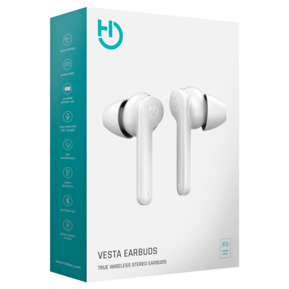 Hiditec - Vesta Auriculares Inalámbrico Dentro de oído Bluetooth Blanco