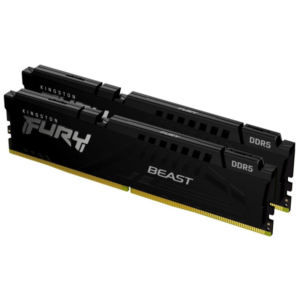 Kingston Technology - FURY Beast 32GB 6000MT/s DDR5 CL30 DIMM (Kit of 2) Black EXPO